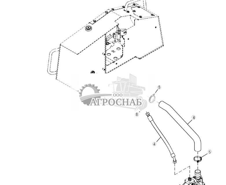 Трубопровод, от гидравлического бака к насосу - ST797254 215.jpg